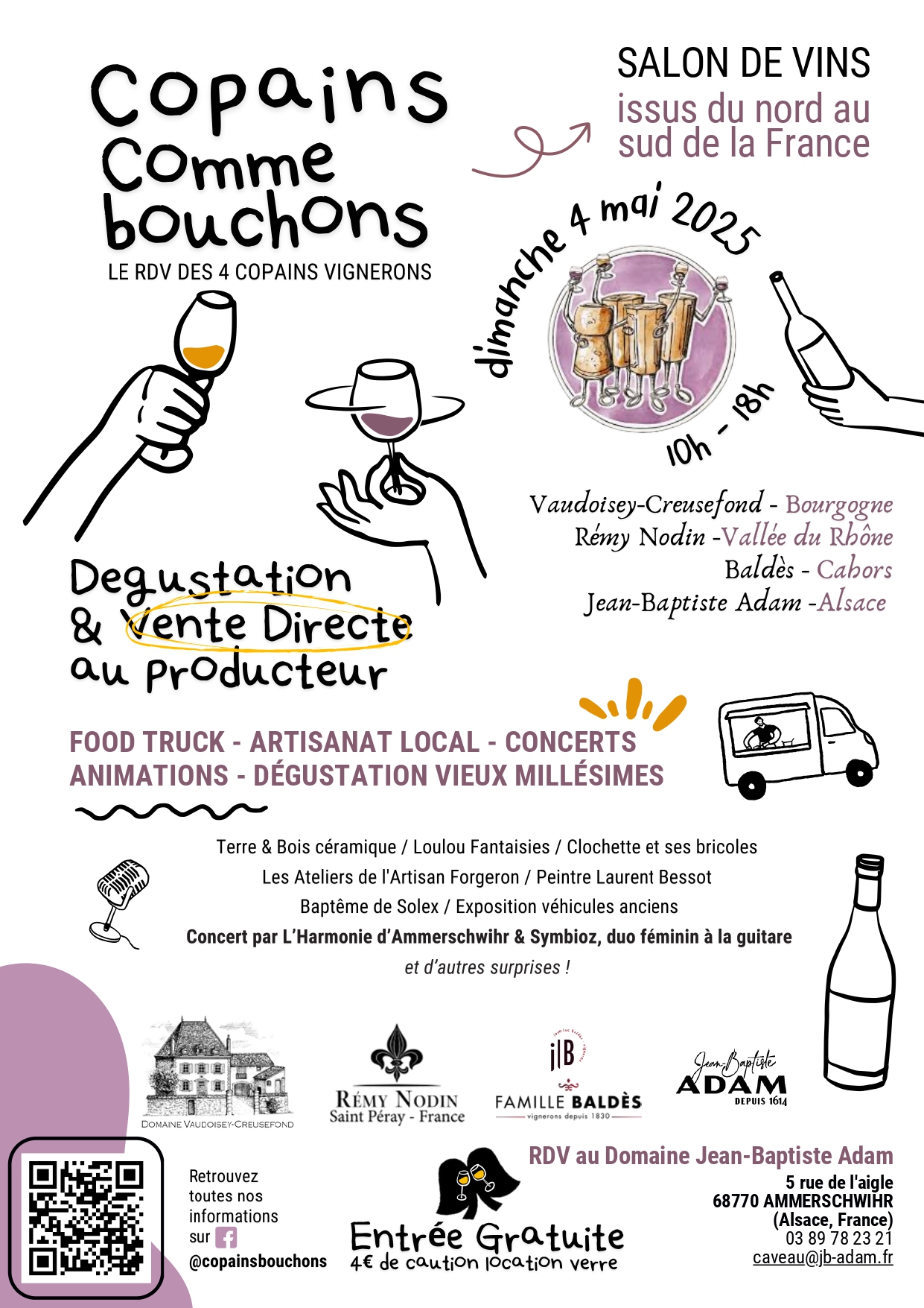 Affiche Copains comme bouchons 2025