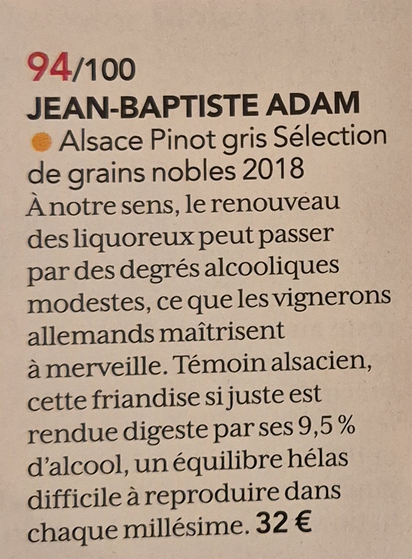 RVF Jean-Baptiste Adam Pinot Gris sélection