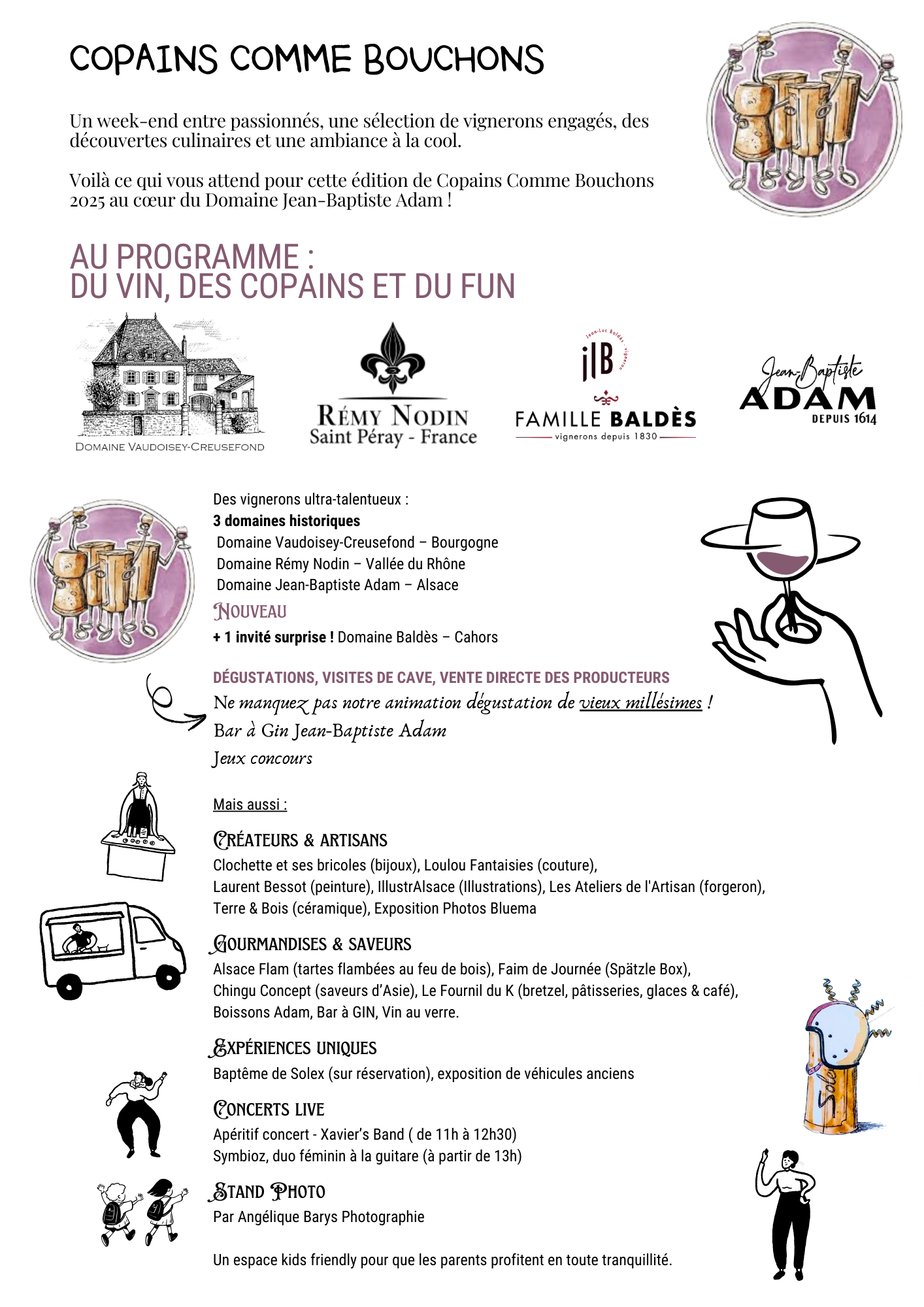 Infos pratiques Copains comme bouchons