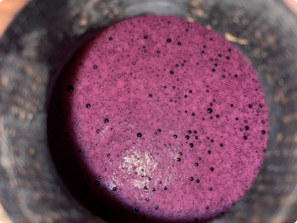 Moût de Syrah La Piste Noire en cuve