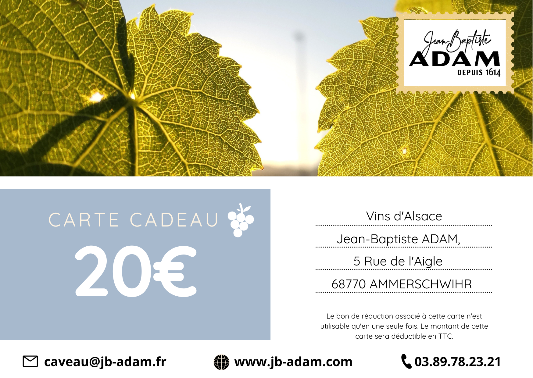carte cadeau 20€