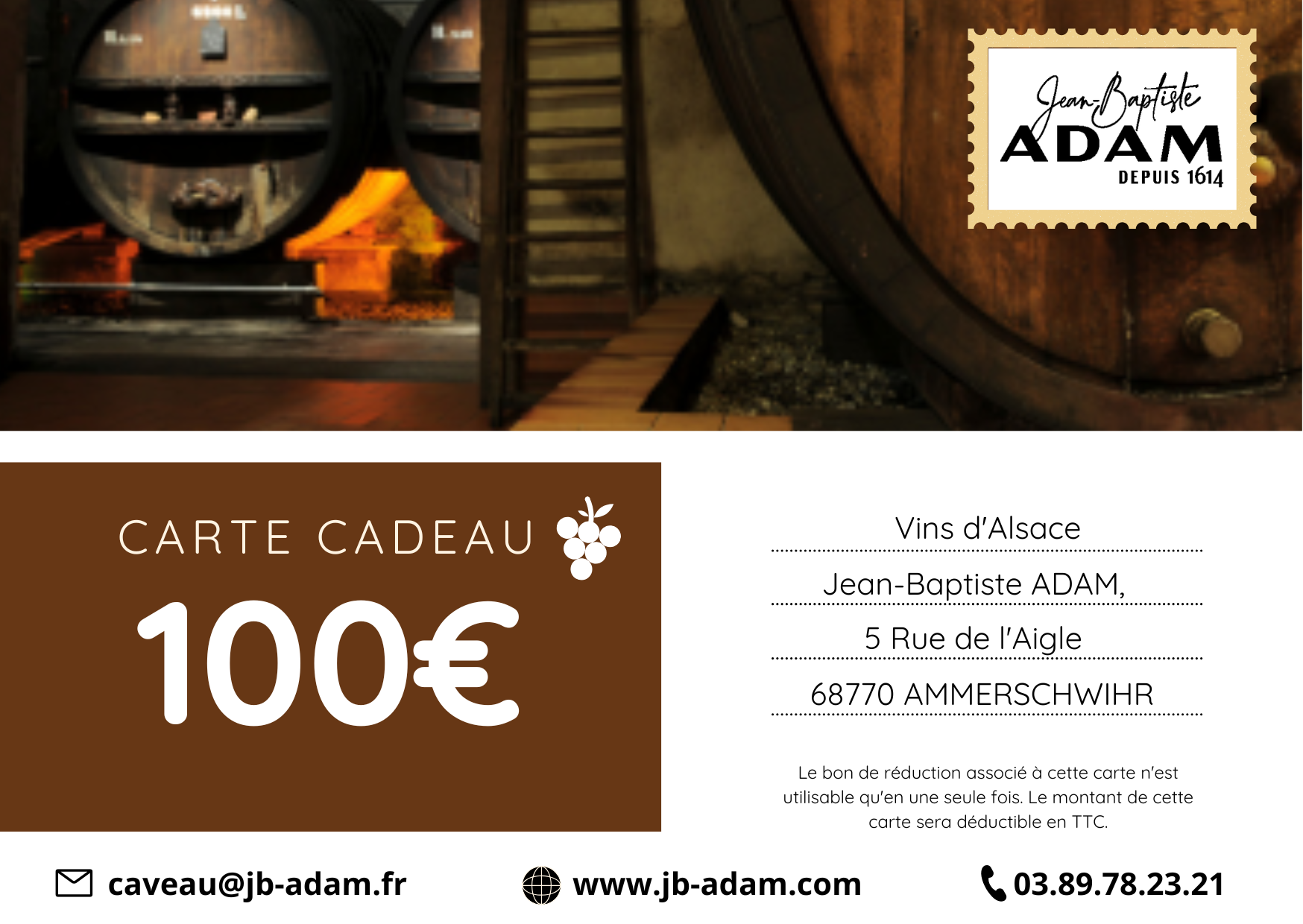 carte cadeau 100€