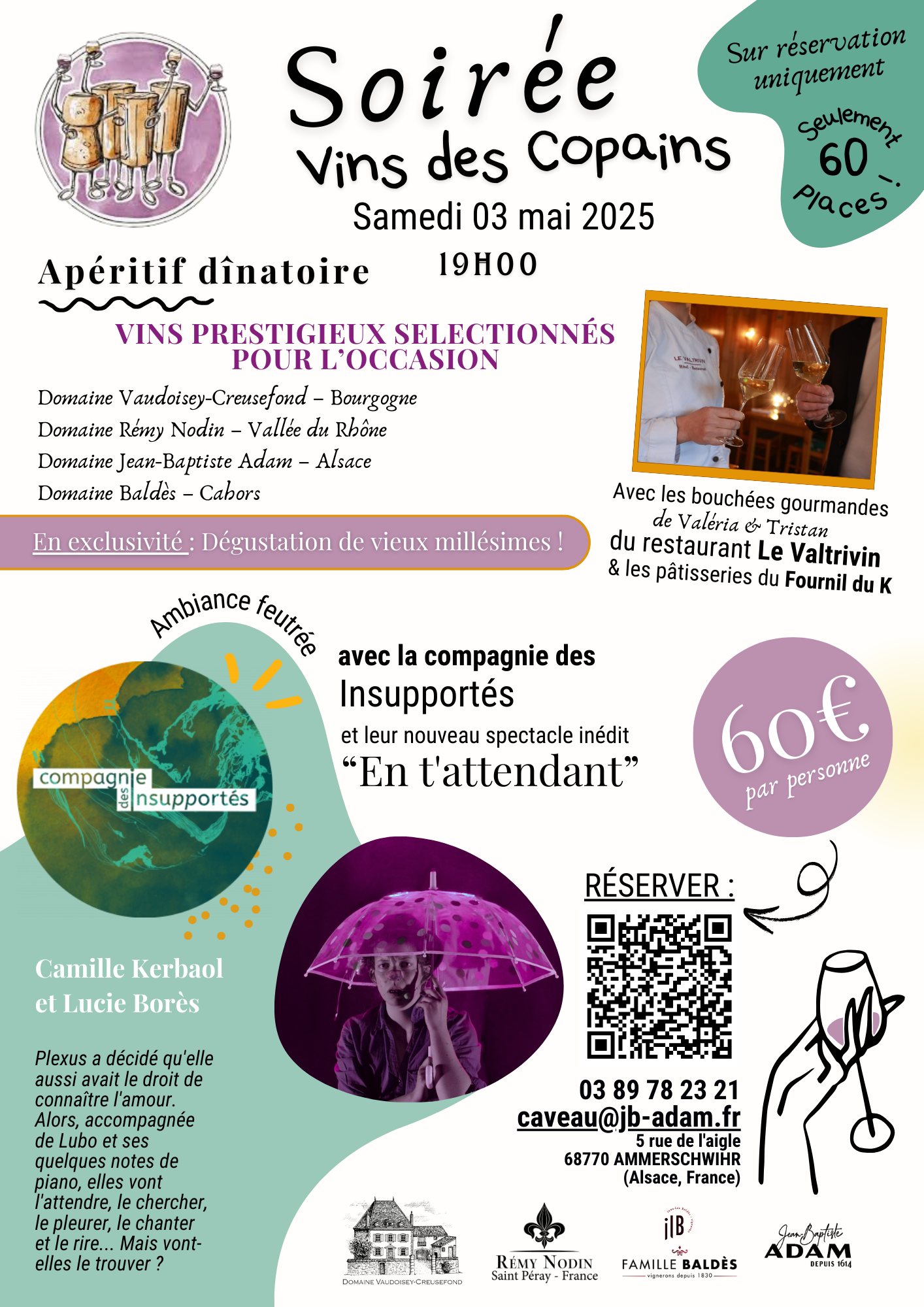 Ticket - Soirée Vin des copains - 03 mai 2025
