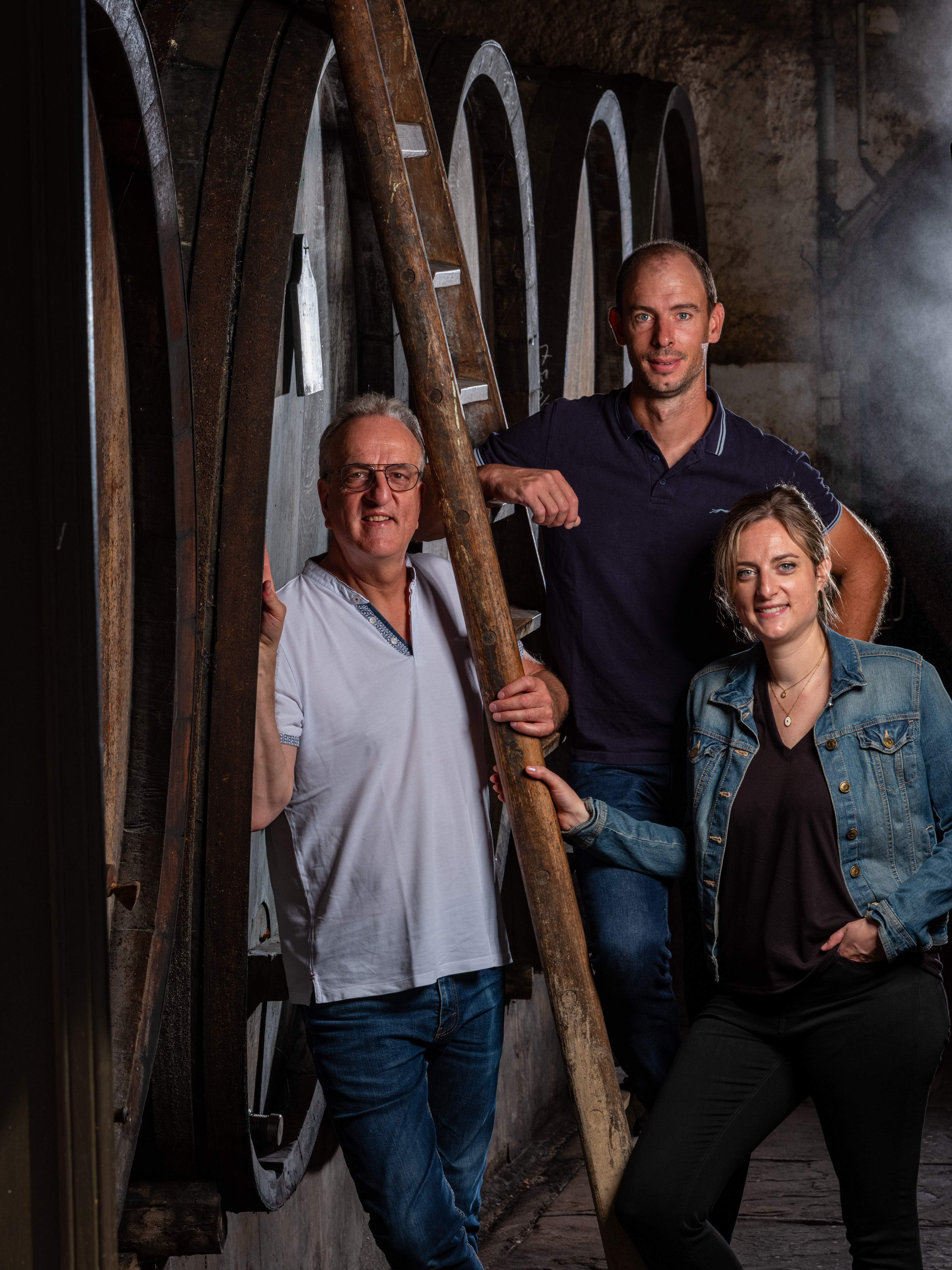 Jean-Baptiste, Laure et Emmanuel Adam